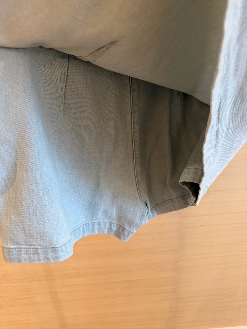 J Crew Light Wash Denim Mini Skort with Side Zip - Picture 7 of 10